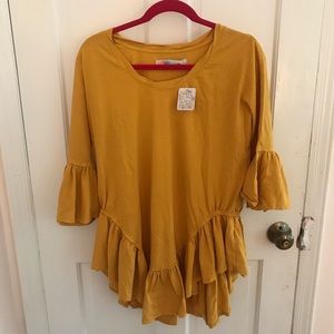 Free People Golden Yellow Tunic